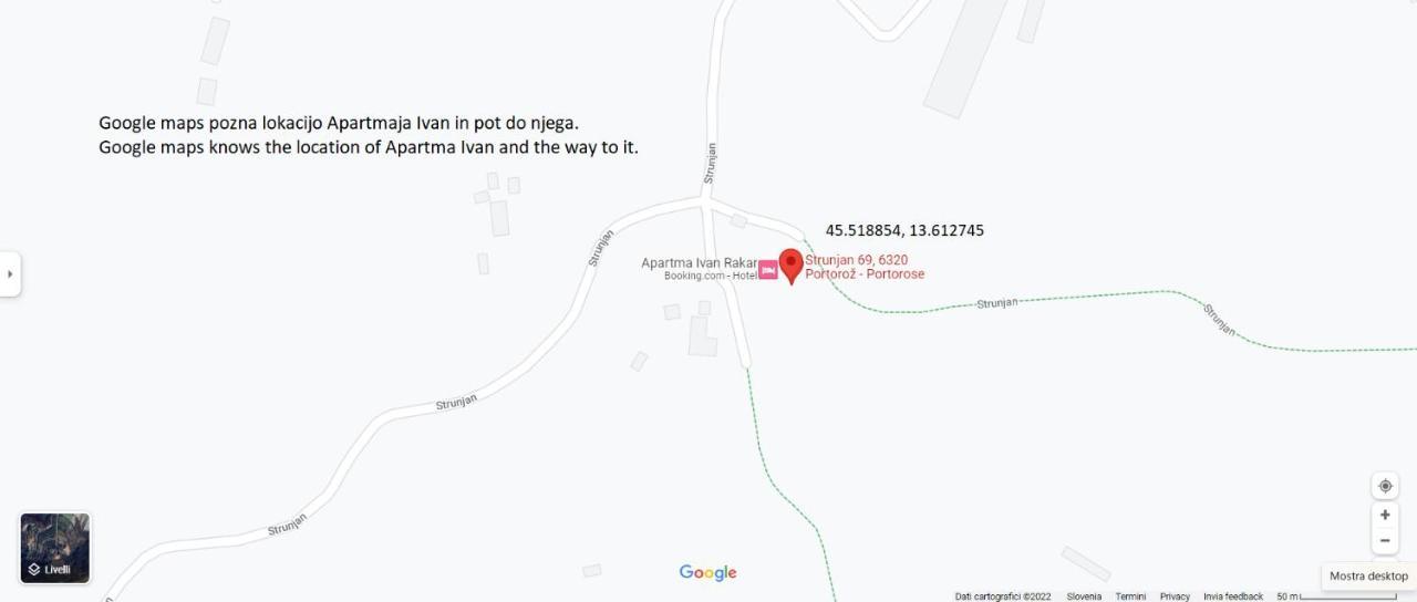 בפורטורוז Apartma Ivan מראה חיצוני תמונה
